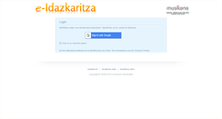 Desktop Screenshot of idazkaritza.musikene.es