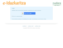 Tablet Screenshot of idazkaritza.musikene.es